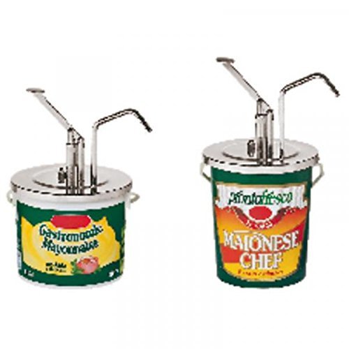 Stainless Steel Lever Dispenser - Durable & Easy-to-Use Liquid Soap or Sanitizer Pump for Kitchen, Bathroom, or Office