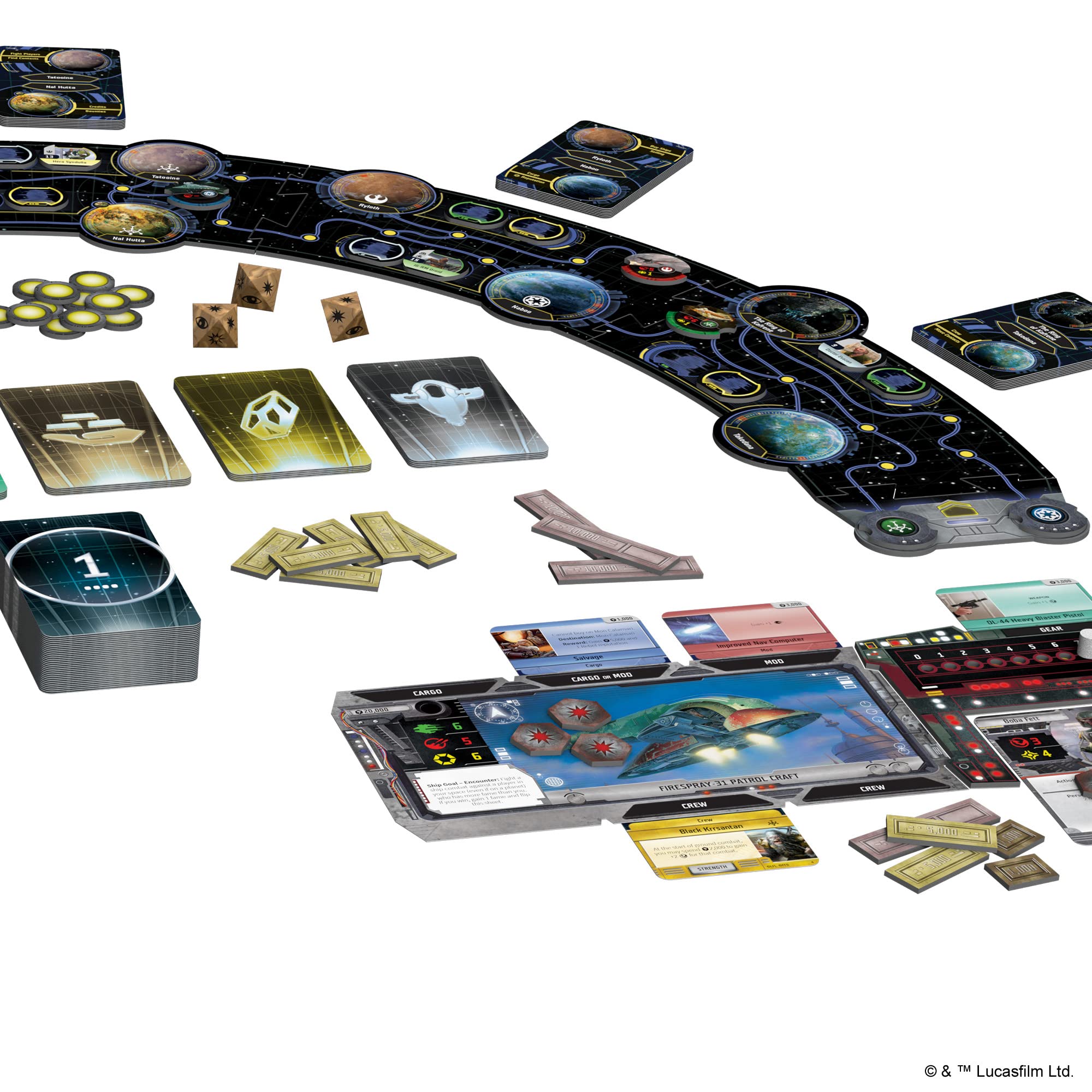 Star Wars Outer Rim Board Game by Fantasy Flight Games FFGSW06 - Adventure Strategy Game for 2-4 Players | Perfect for Game Nights & Star Wars Fans