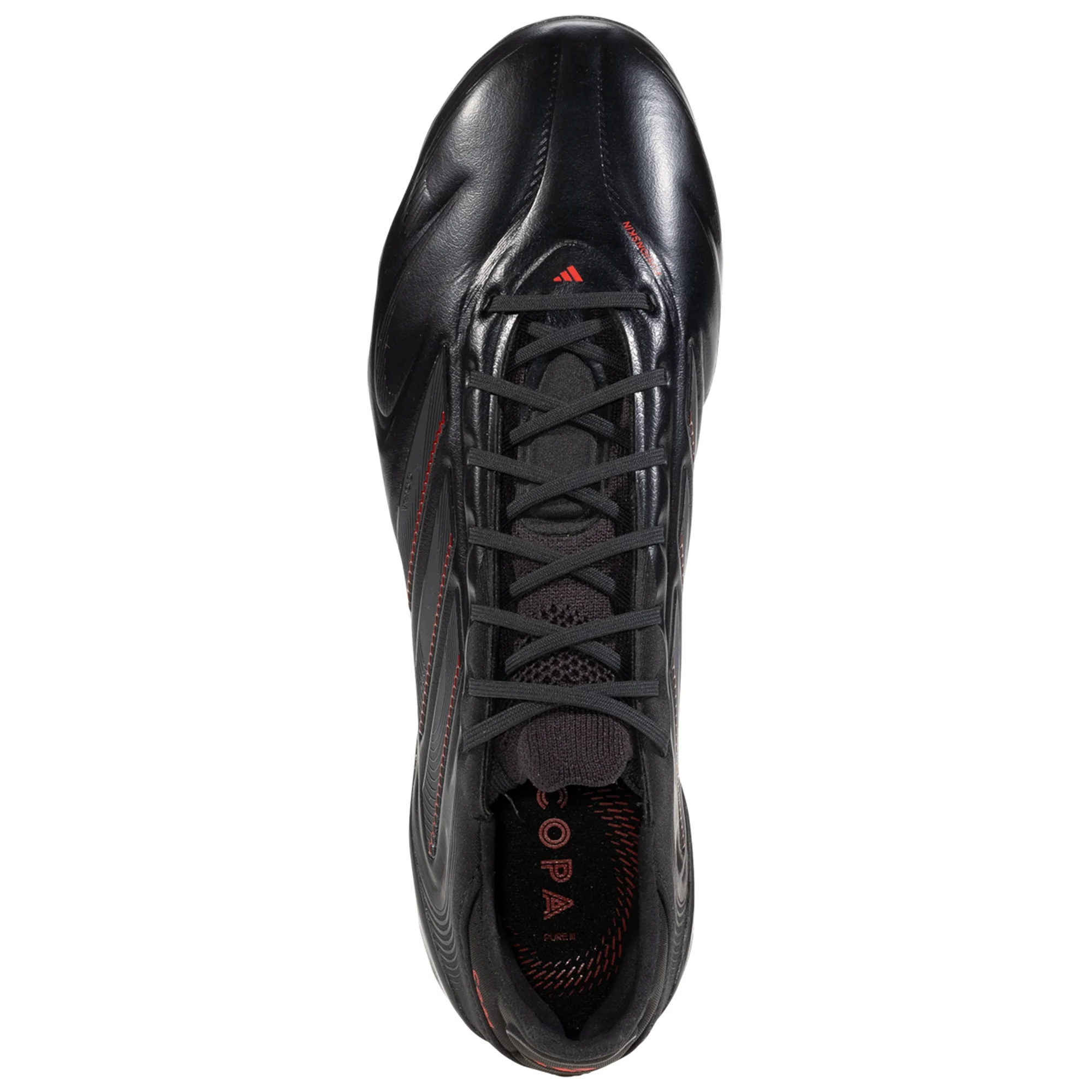 Adidas Copa Pure III Elite FG Soccer Cleats for Men - Black/Carbon/Lucid Red - Lightweight Football Shoes for Professional Players - Perfect for Turf Matches & Training Sessions