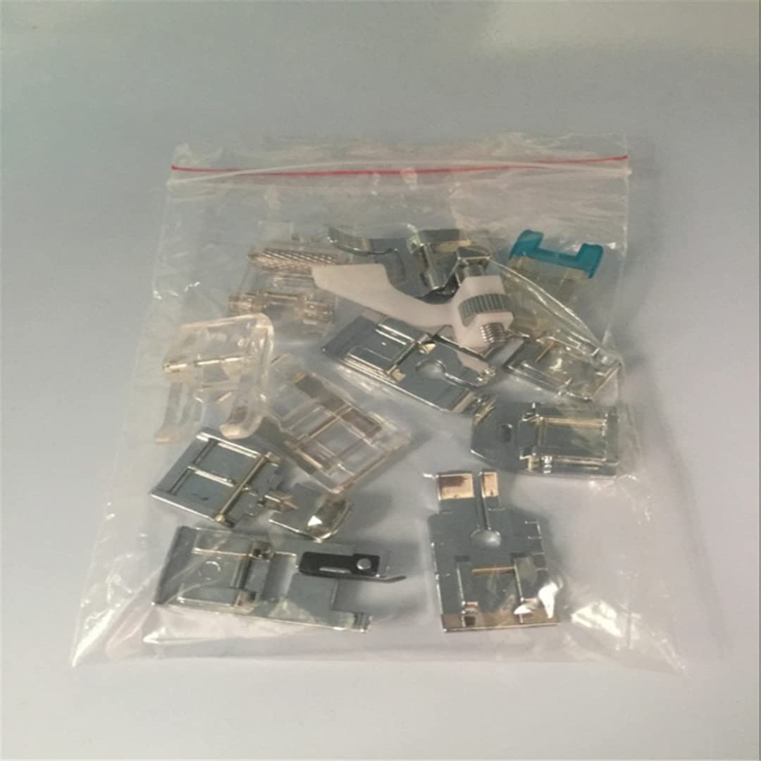 82 Pieces Sewing Machine Presser Foot Set with 11 Storage Bags - Universal Presser Feet for Home & Industrial Sewing Machines - Perfect for Quilting, Embroidery, and Garment Making