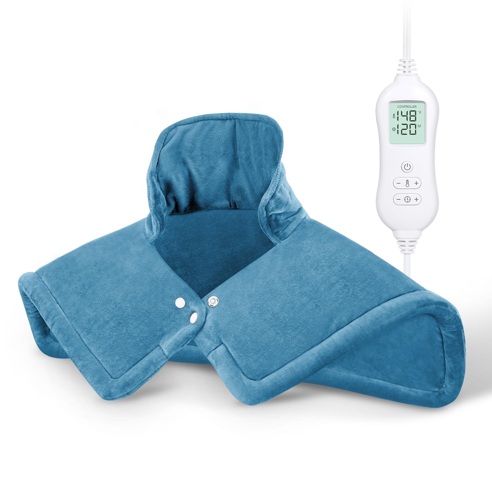 NOWWISH Electric Heating Pad for Neck and Shoulder Pain Relief - Fast Heating with Auto Shut Off - Large 17