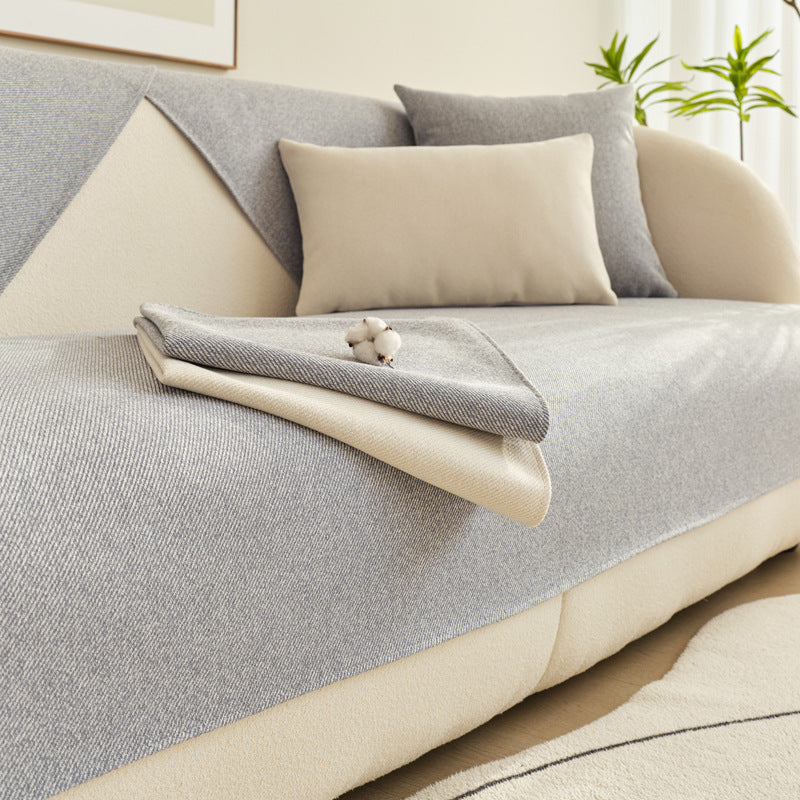 Makayla Custom Size Couch Sofa Cover Cushion - Stretchable Furniture Protector for Living Room, Bedroom, Office - Spill & Pet Hair Resistant