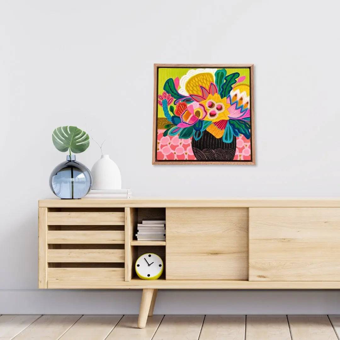 Garden in Bloom Original Hand-Painted Canvas Art - Perfect for Home Decor, Living Room, Bedroom & Office Wall Art