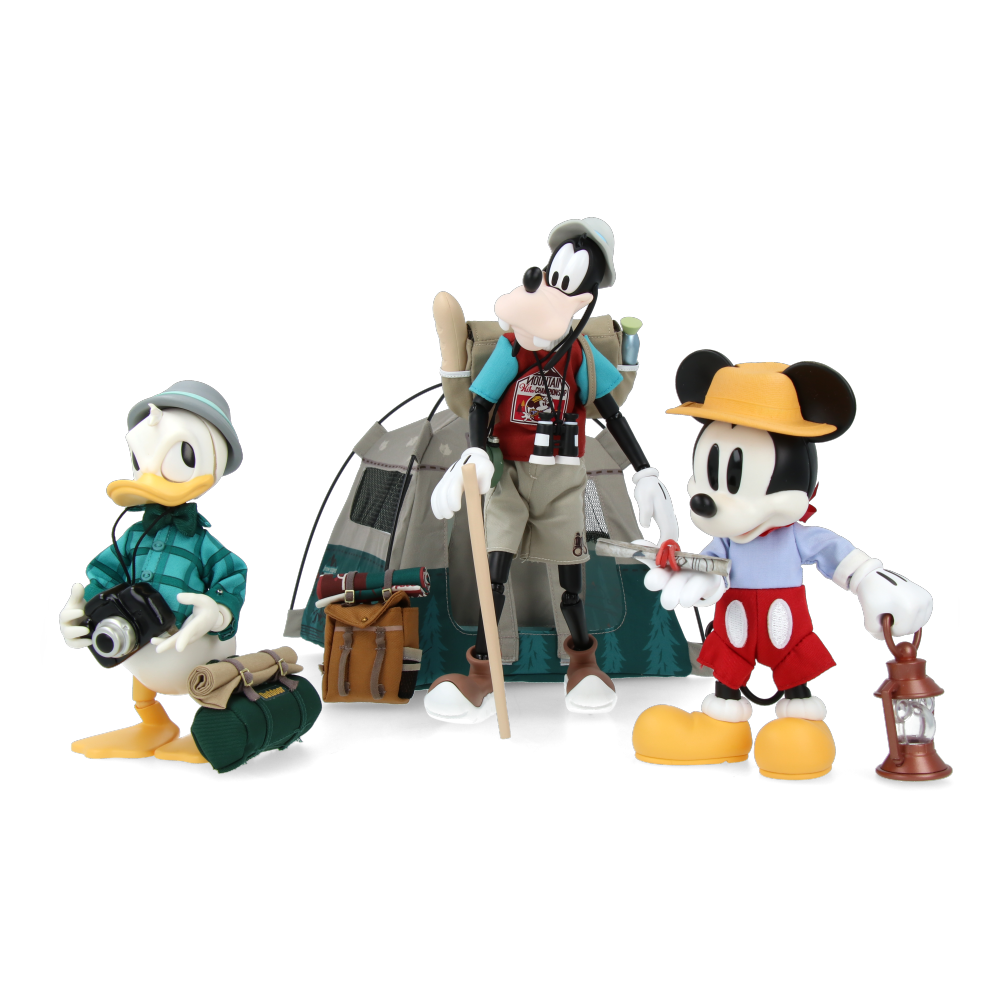 Disney Urban Escape Plan 3-Piece Figurine Set - Collectible Disney Character Statues for Home Decor, Office Display & Gift Giving