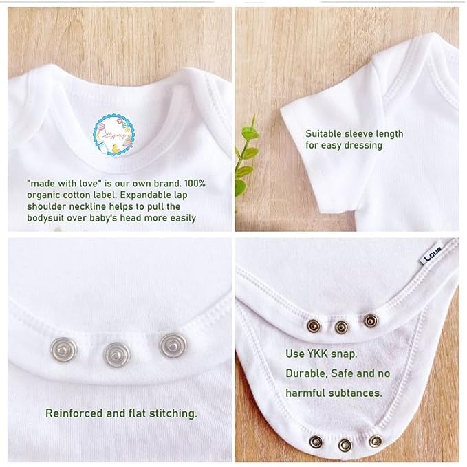 **Personalized Baby Name Dress for Boys & Girls | Custom Newborn Romper Gift for Photography | 0-12 Months Baby Photoshoot Bodysuit – Perfect for Birthdays, Christenings & Family Portraits**