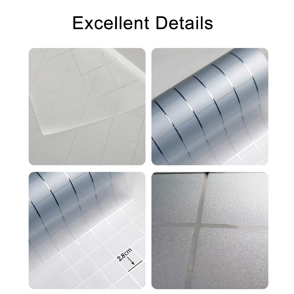 Girl and Cat Static Cling Window Privacy Film - Frosted Removable Non-Adhesive Glass Covering for Bathroom, Home & Office - UV Protection & Heat Control Window Decals (23.6