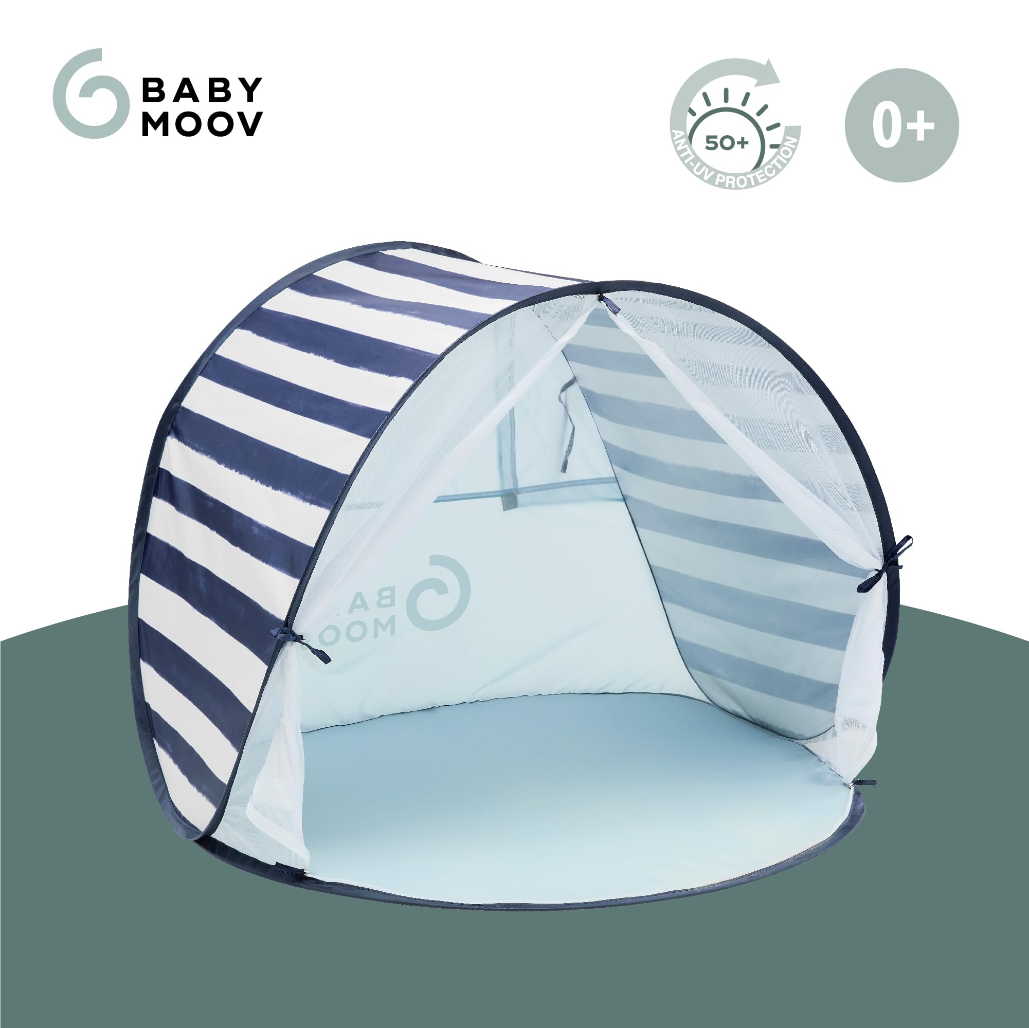 Babymoov UPF 50+ Baby Sun Protection Tent - Pop Up Play Tent & Sun Shade for Infants & Toddlers | Perfect for Beach, Park, Backyard & Outdoor Play (2024 Summer Edition)