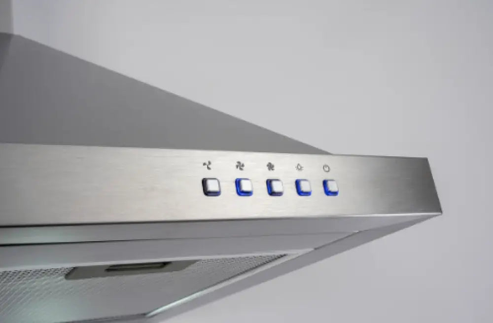 Euro EA60SX2 60cm Stainless Steel Canopy Range Hood - Powerful 900 CFM Kitchen Exhaust Fan with LED Lights - Perfect for Home, Restaurant, and Commercial Kitchens