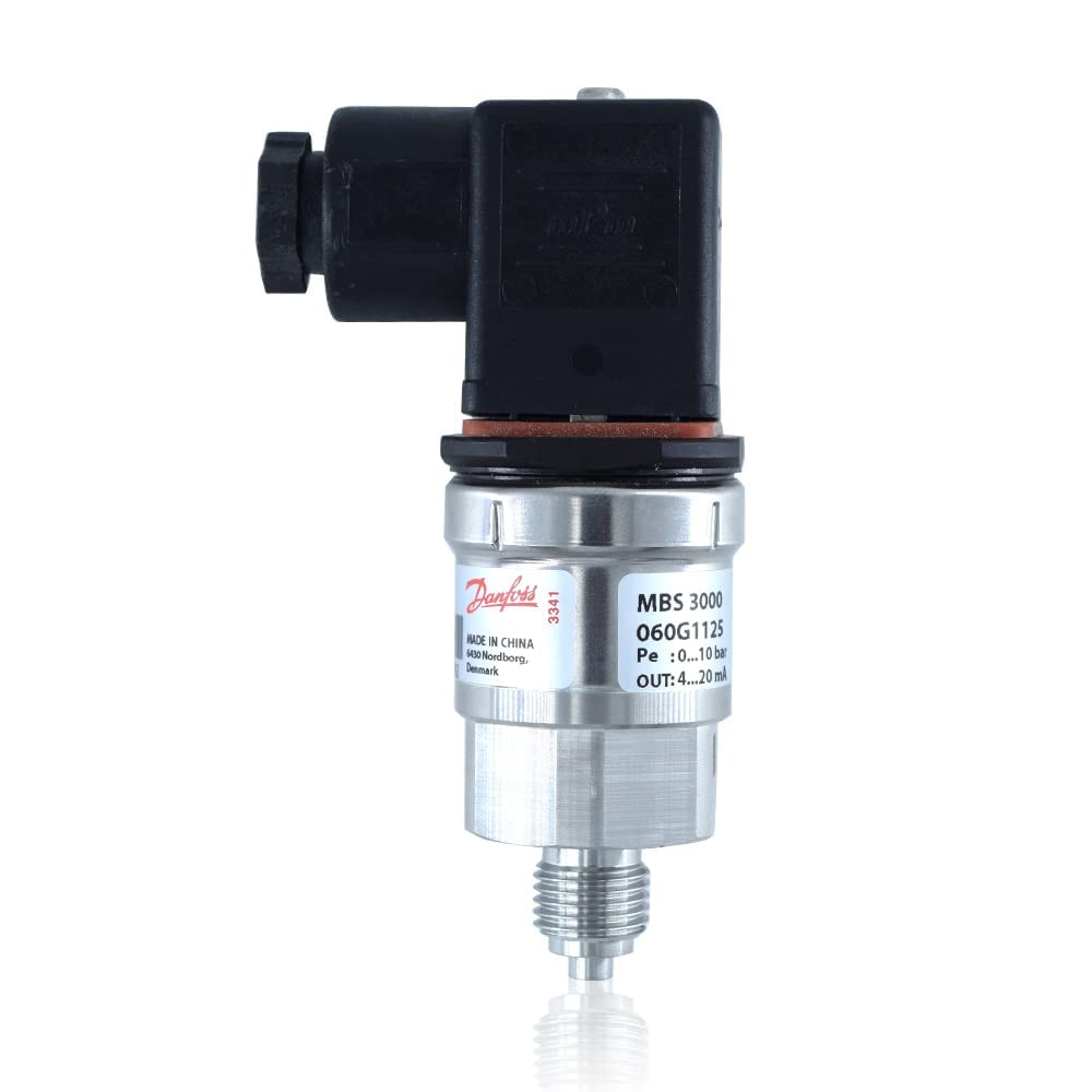 MBS 3000 Heavy Duty Pressure Transmitter Transducer 0-6 Bar Range, G 1/4 Thread, 4-20mA Output - Industrial Hydraulic Systems, HVAC Monitoring, Water Treatment & Process Control Applications