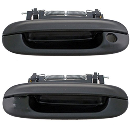 2003-2007 Cadillac CTS Front Left & Right Black Exterior Door Handle Pair Set - Premium Replacement for Smooth Door Access & Enhanced Style