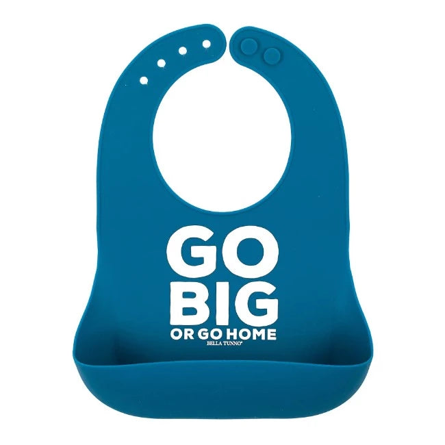 Bella Tunno Silicone Wonder Bib - Large Size for Babies & Toddlers - Durable, Easy to Clean Drool & Food Bib for Mealtime, Travel & Daycare