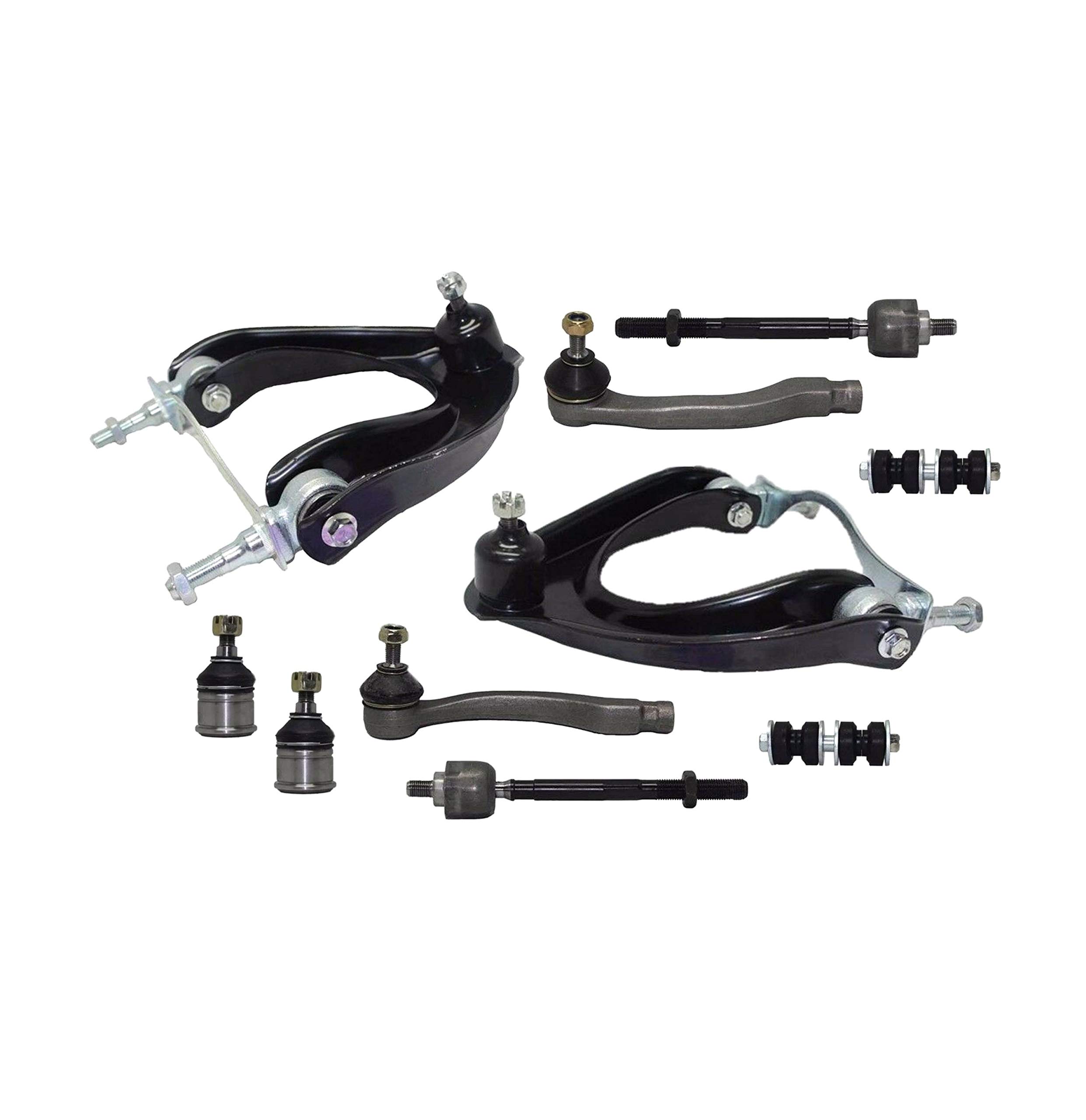 10-Piece Suspension Kit for 1988-1991 Honda Civic & CRX - Upper Control Arms, Lower Ball Joints, Inner/Outer Tie Rod Ends, Sway Bar Links - Perfect for Smooth Ride & Enhanced Handling