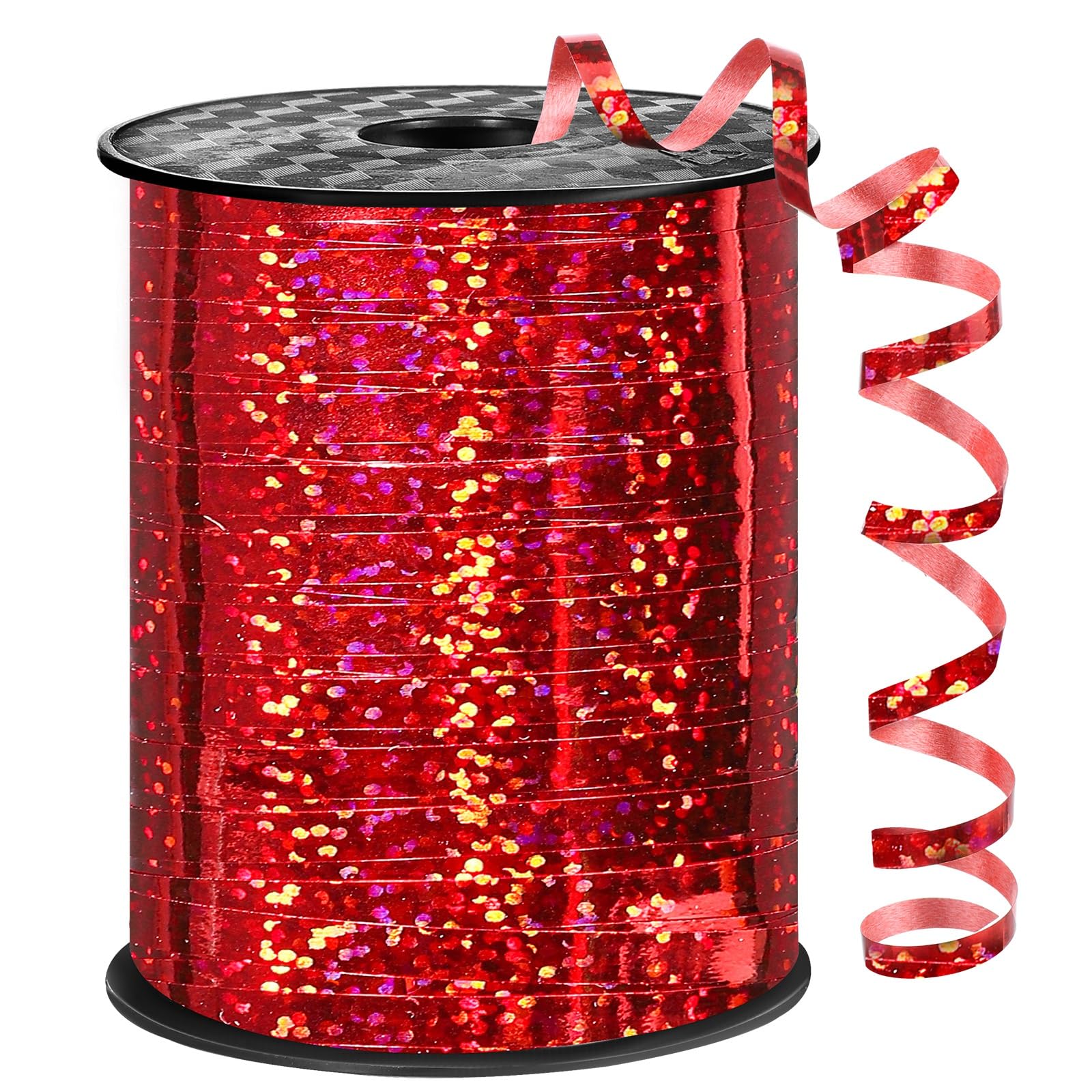 600 Yards Red Curling Ribbon - 1/5 Inch Thin Balloon String for Gift Wrapping, Wedding Decor, Birthday Party Supplies & Craft Projects - Perfect for DIY, Mother's Day Decorations & Art Crafts