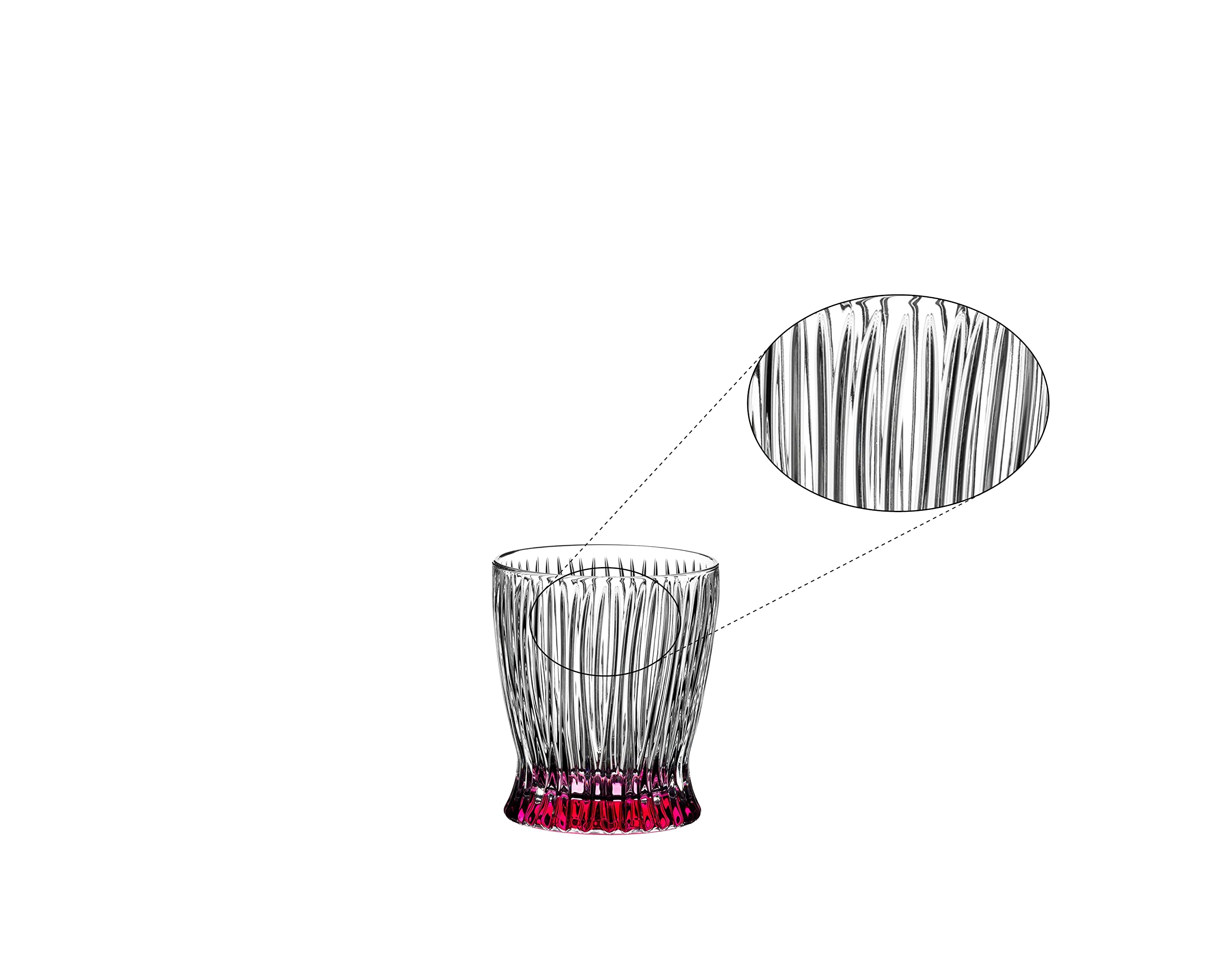 Premium Riedel Fire & Ice Whiskey Tumbler Set - 4 Elegant Crystal Glasses for Bourbon, Scotch & Cocktails - Perfect for Home Bar, Gifts & Entertaining