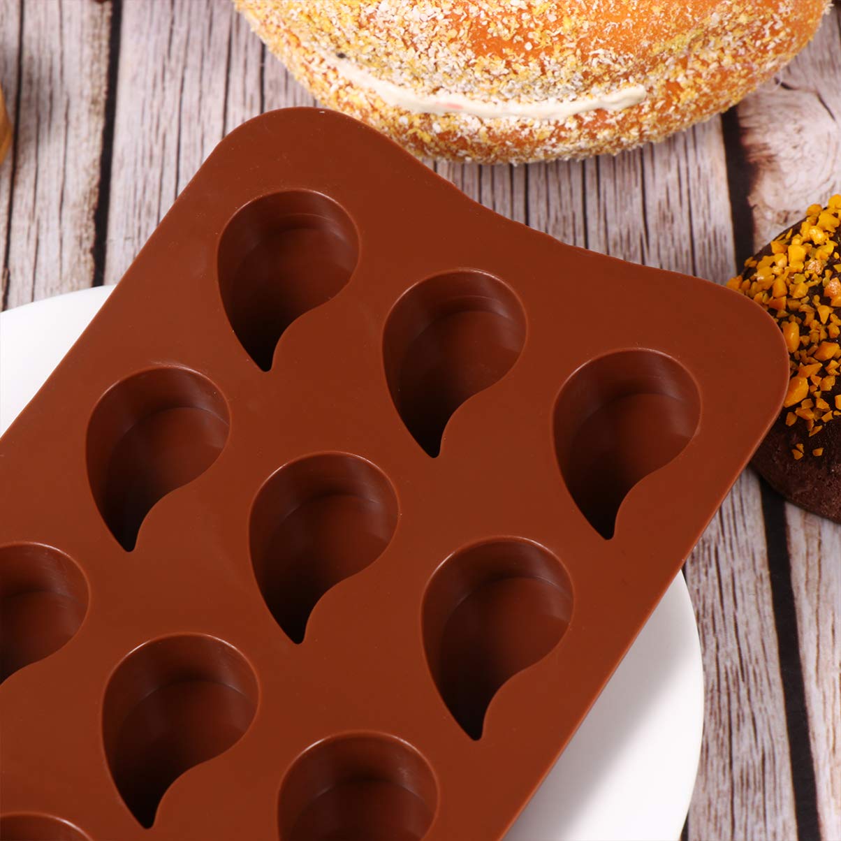 Cabilock 2-Piece Silicone Clay & Candy Mold Set - Chocolate, Gummy, Soap, Crayon Molds - Reusable Baking Ice Cube Tray for DIY Candies, Jelly, Polymer Clay - Perfect for Festivals, Home Baking & Kids Crafts