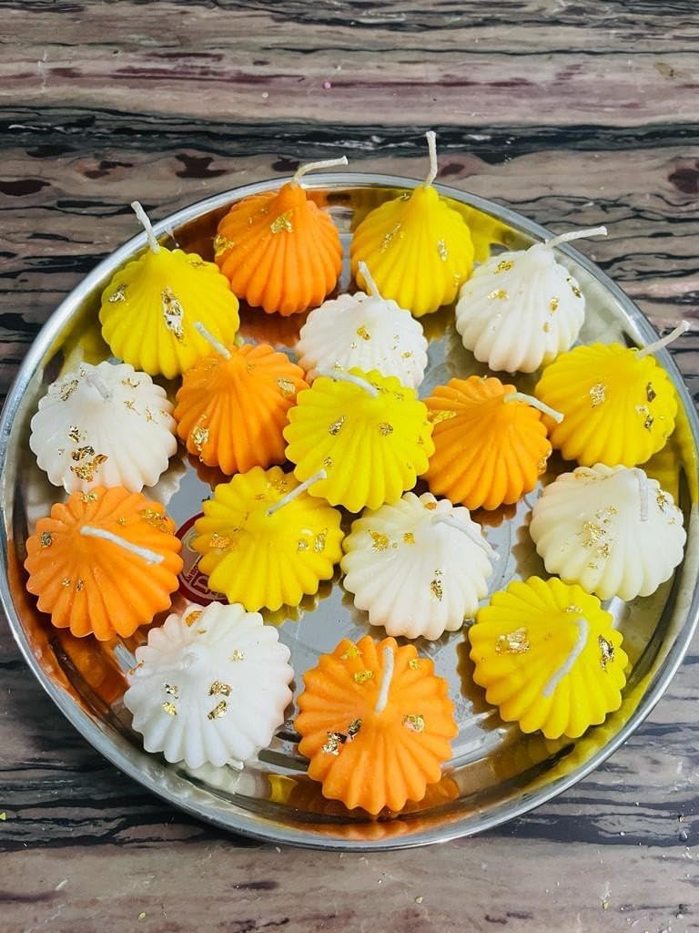 Skytail 6 & 15 Cavity Silicone Modak Molds for Ganesh Chaturthi Festival - Ganpati Bappa Decorations, Mithai, Chocolate, Candy, Sweets, Cakes, Desserts, Cupcakes & Dumplings - Perfect for Hindu Festivals, Home Baking & Party Treats