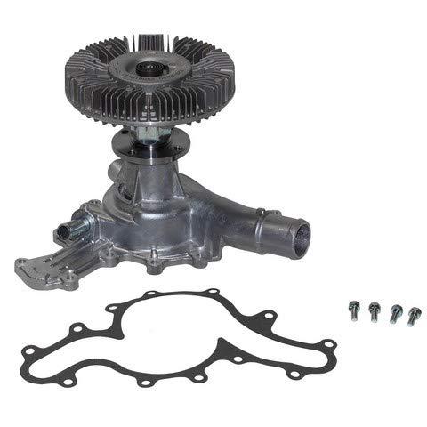 JP Auto High Performance Engine Water Pump with Fan Clutch Kit - Compatible with Ford Mazda Mercury 2001 Explorer Sport Trac/1998-2001 Explorer Mountaineer/1998-2003 Ranger/1998-2009 B4000 - Perfect for Engine Cooling System Repair & Maintenance