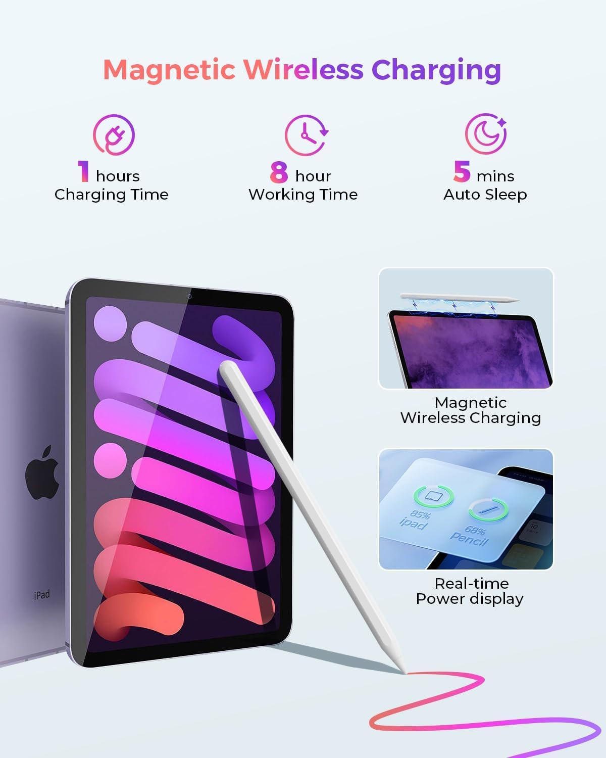 Apple Pencil 2nd Generation Replacement - Stylus for iPad Pro 11