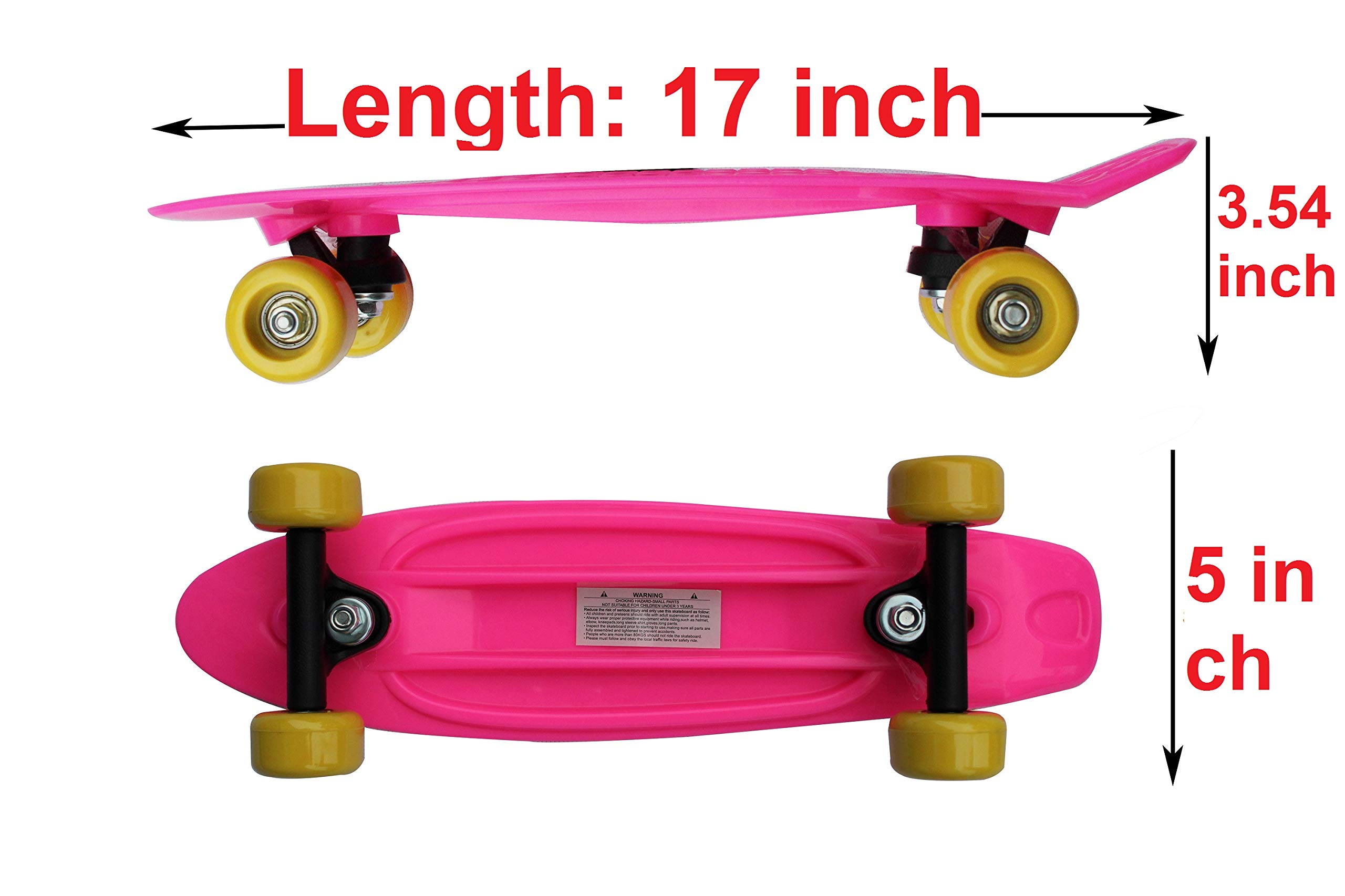 Best Mini Skateboard & Mini Cruiser for Beginners - Portable & Lightweight for Commuting, Campus Riding & Fun Tricks