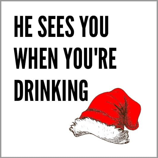 Christmas Drinking Napkins - 25 Pack (4.75x4.75