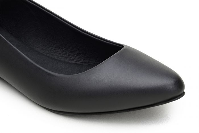 Ahimsa Vegan Black Matte Diana Flats - Comfortable Women's Ballet Shoes for Work, Casual & Formal Wear