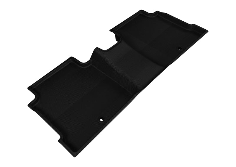 3D MAXpider Custom Fit Floor Mats for 2015-2020 Hyundai Sonata & Kia Optima - Kagu Series 2nd Row All-Weather Protection (Black) | Perfect for Daily Commute, Road Trips & Family Car Protection