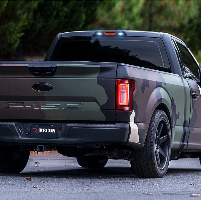 Ford F150 2015-2020 3rd Brake Light Replacement with CREE XML LEDs & Smoked Lens - Does NOT Fit OEM Cargo Bed Camera Models - Perfect for Truck Upgrades & Night Driving Safety