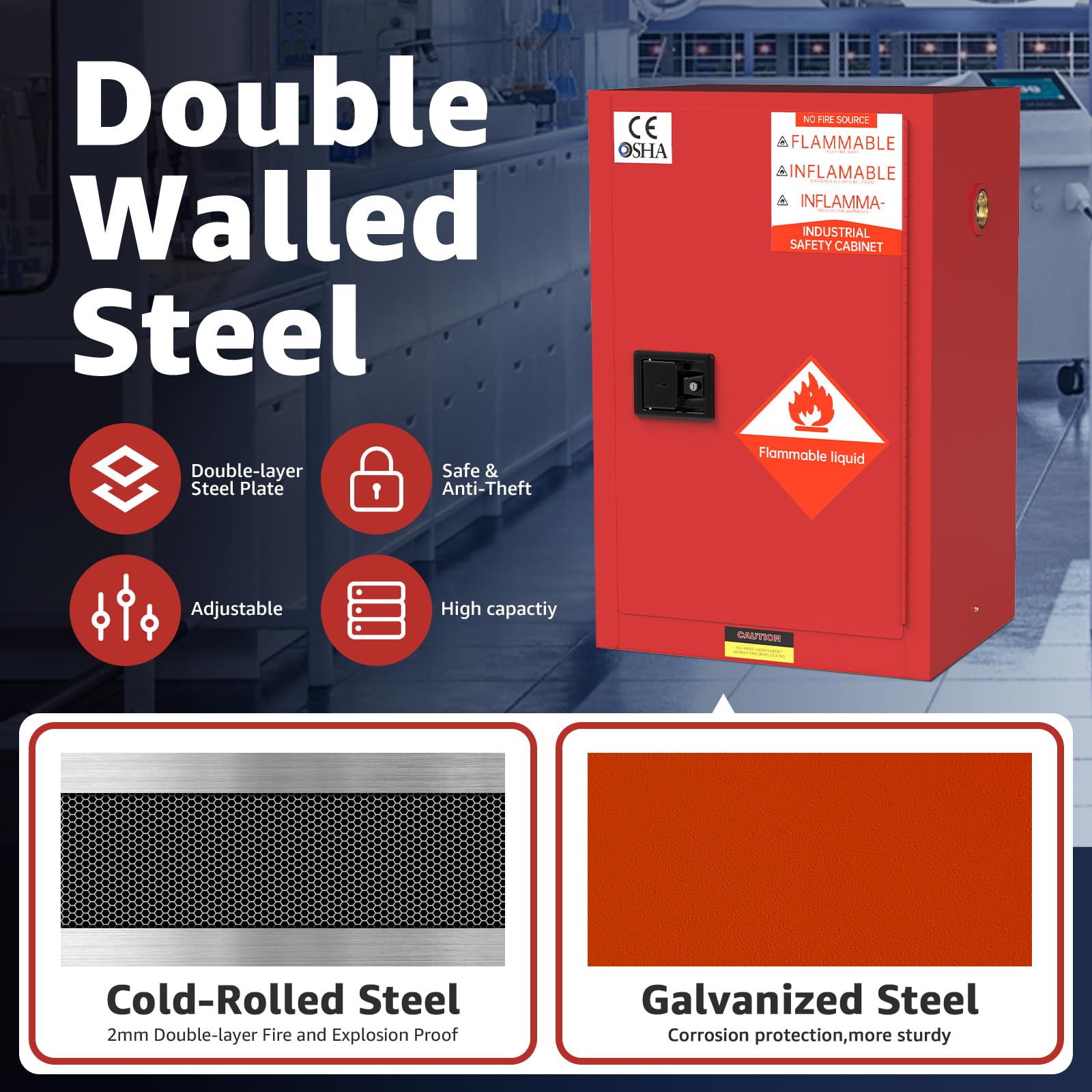 30 Gallon Flammable Storage Cabinet - 35