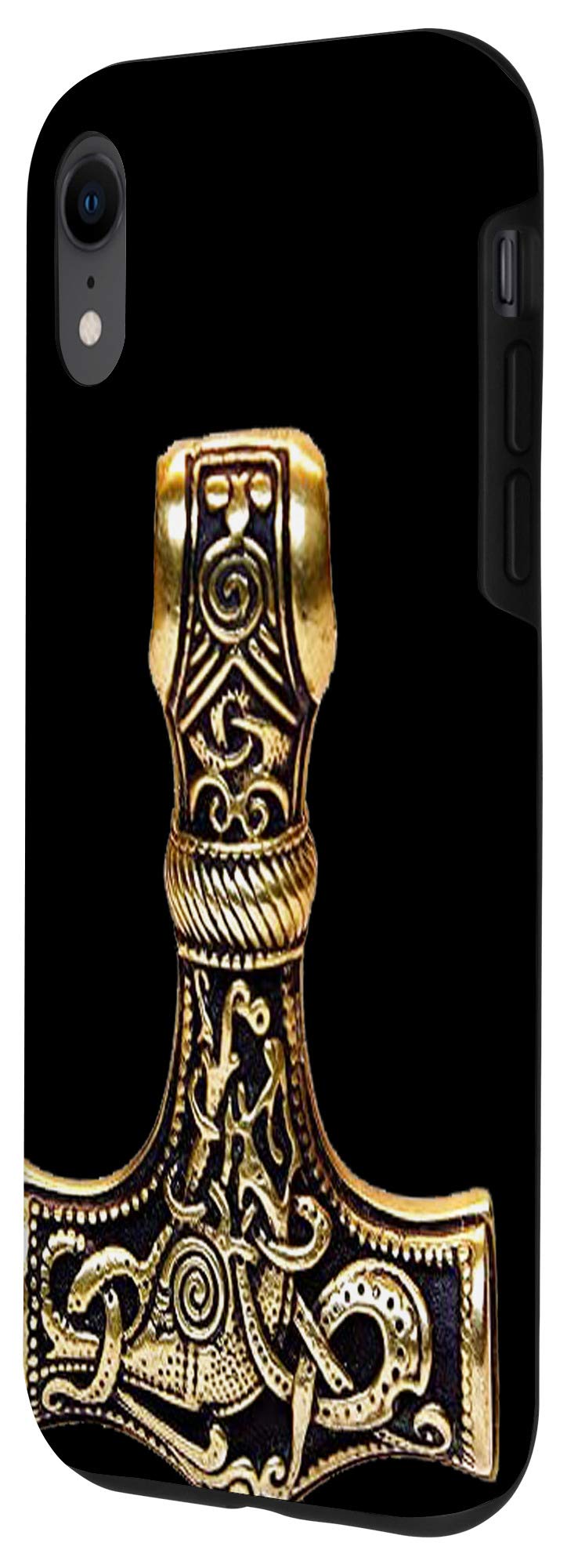 iPhone XR Case - Viking Thor's Hammer & Odin's Raven Design | Durable Protective Cover for Everyday Use, Travel & Adventure
