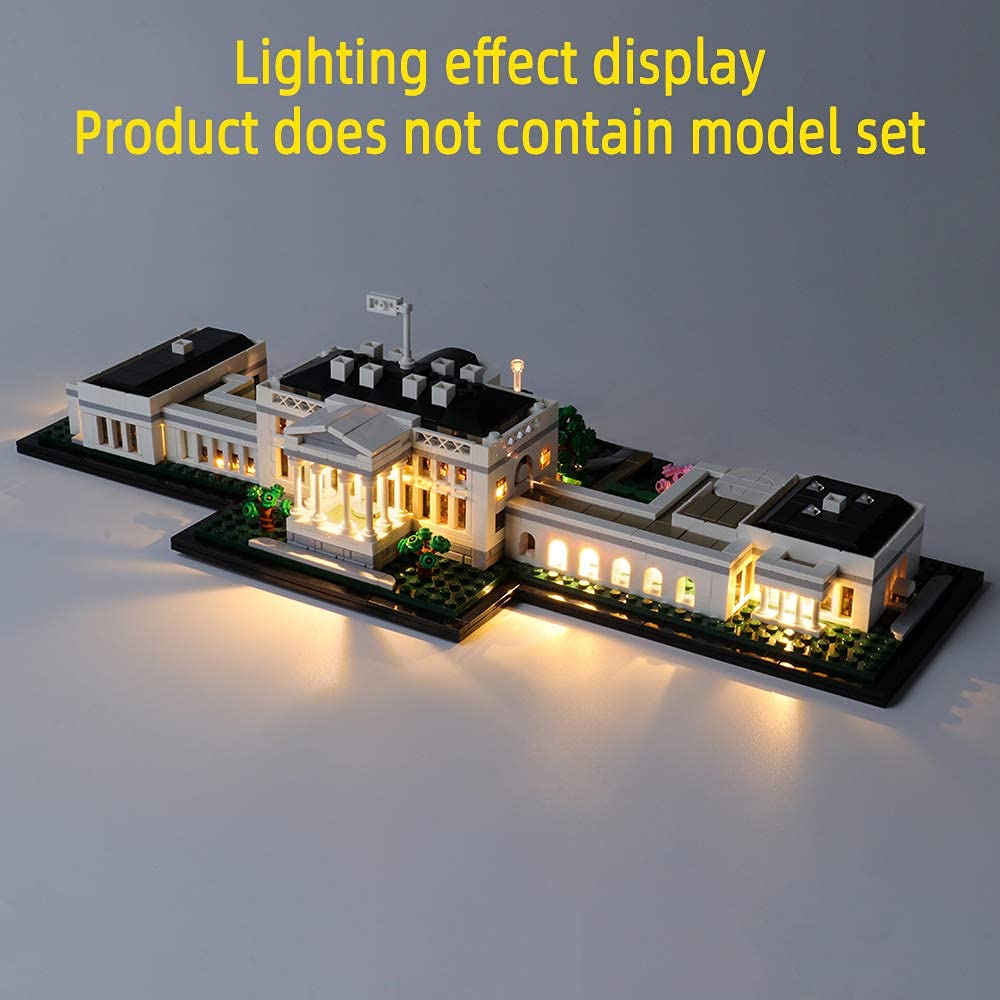 GEAMENT LED Lighting Kit for The White House - Compatible with Lego Architecture 21054 Building Set (Bricks Not Included) | Perfect for Model Display, Home Decor & Gift Giving