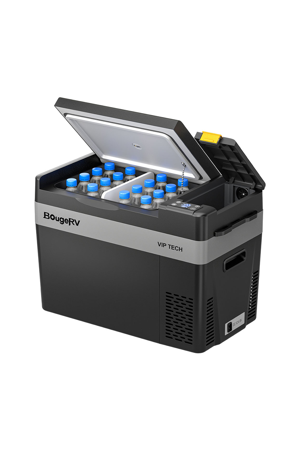 BougeRV CRPRO30 VIP Upgraded 30 Quart Portable Refrigerator - Compact Car Fridge for Camping, Road Trips & Outdoor Adventures - Perfect for Food, Drinks & Medication Storage
