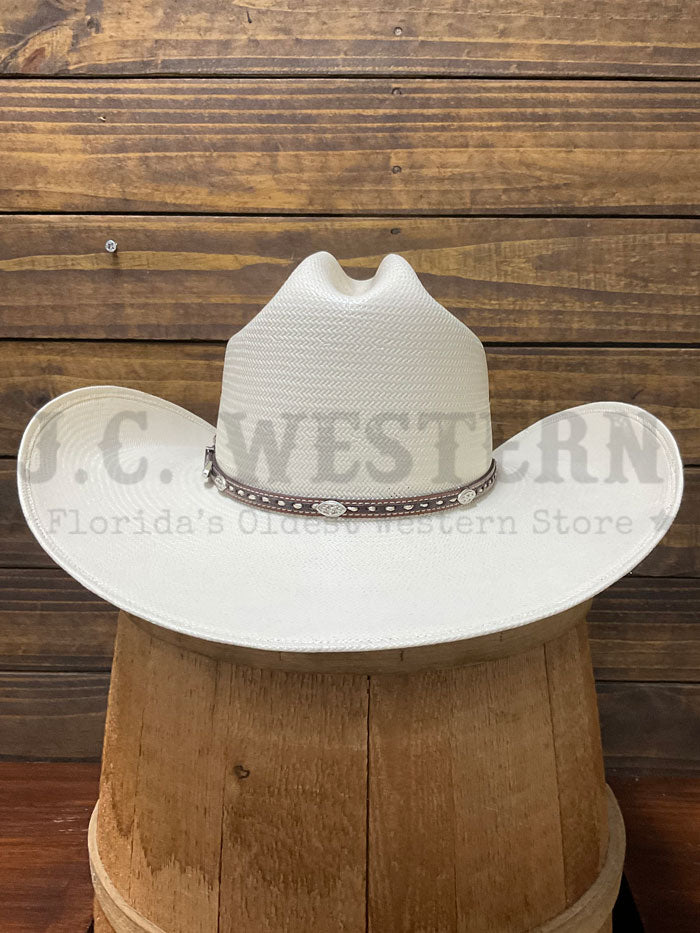 Larry Mahan LMH11071 BULL 10X Straw Cowboy Hat Ivory - Perfect for Western Rides, Country Music Festivals & Summer Outdoor Adventures