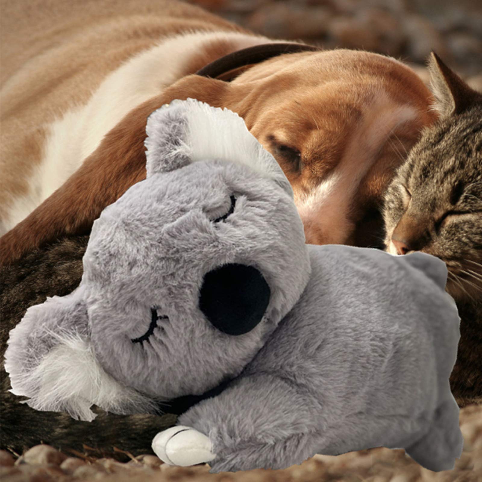PULEIDI Heartbeat Dog Toy for Puppy - Anxiety Relief & Sleep Aid with Heartbeat Simulator - Comforting Behavioral Training Toy for Dogs - Perfect for Separation Anxiety, Crate Training & New Puppy Adjustment
