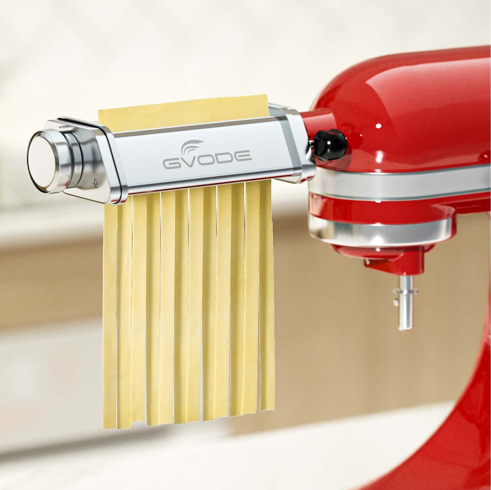 KitchenAid Stand Mixer Pasta Maker Attachment Set - 3-Piece Stainless Steel Pasta Roller, Spaghetti & Fettuccine Cutter | Perfect for Homemade Italian Pasta, Lasagna & Noodle Dishes