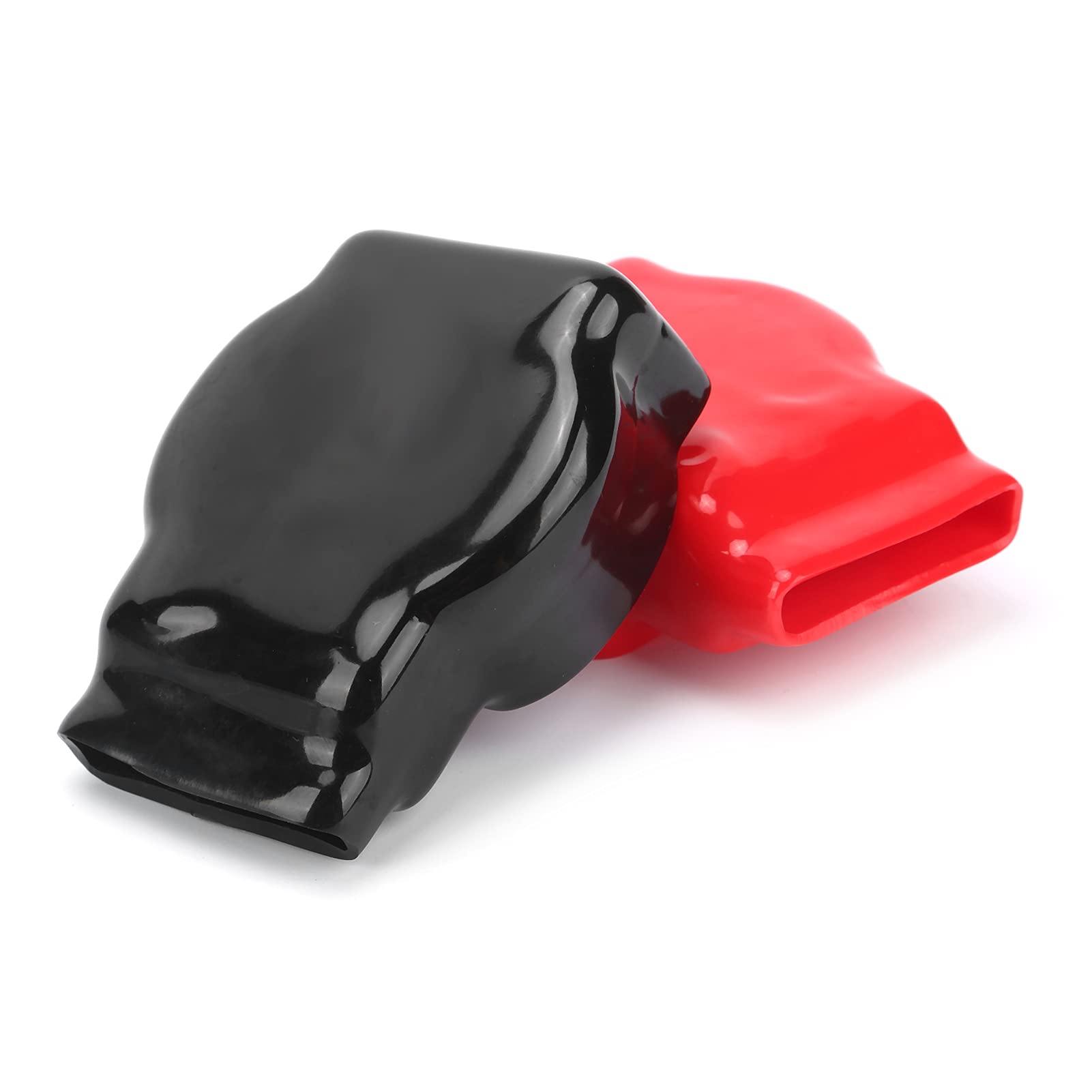 Keenso Universal Battery Terminal Covers - Insulating Protectors for Positive & Negative Top Post Terminals - Fits Car, Motorcycle, Truck Batteries | Prevent Short Circuits & Corrosion