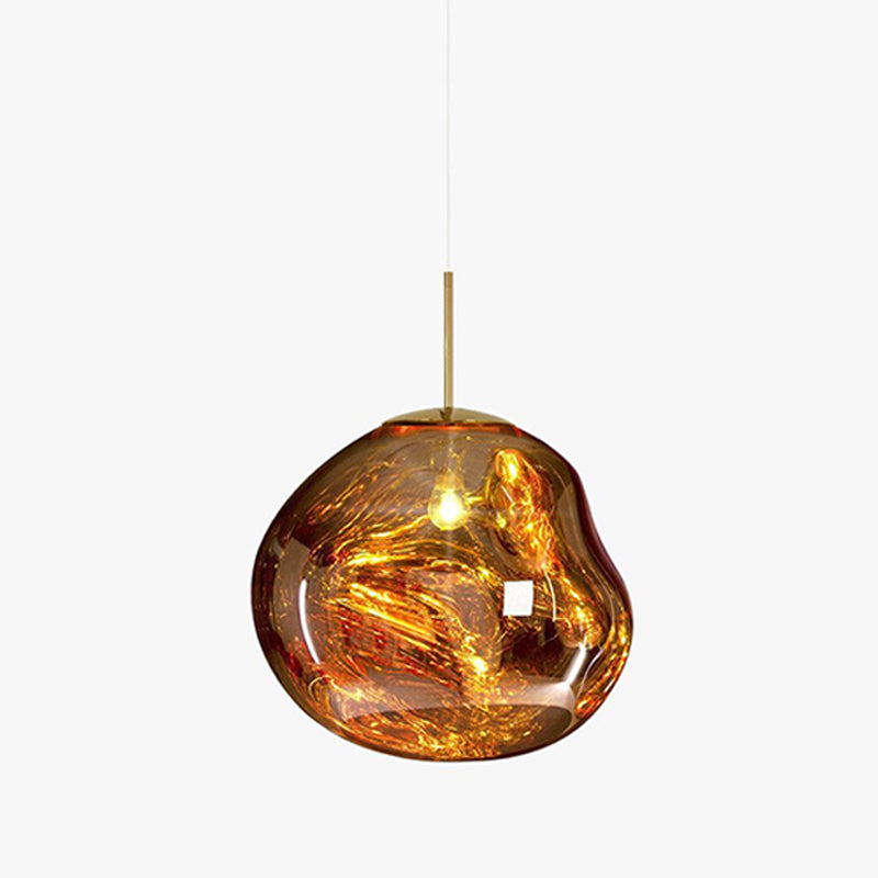Lava Pendant Light Fixture - Modern Volcanic Glass Ceiling Lamp for Dining Room, Kitchen Island & Bedroom Lighting Decor