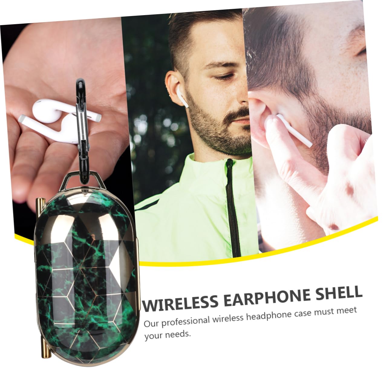 Mikikit Silicone Headphone Case - Durable Hard Shell Organizer for Wireless Earbuds, AirPods & Headphones | Perfect for Travel, Gym & Daily Storage Protection
