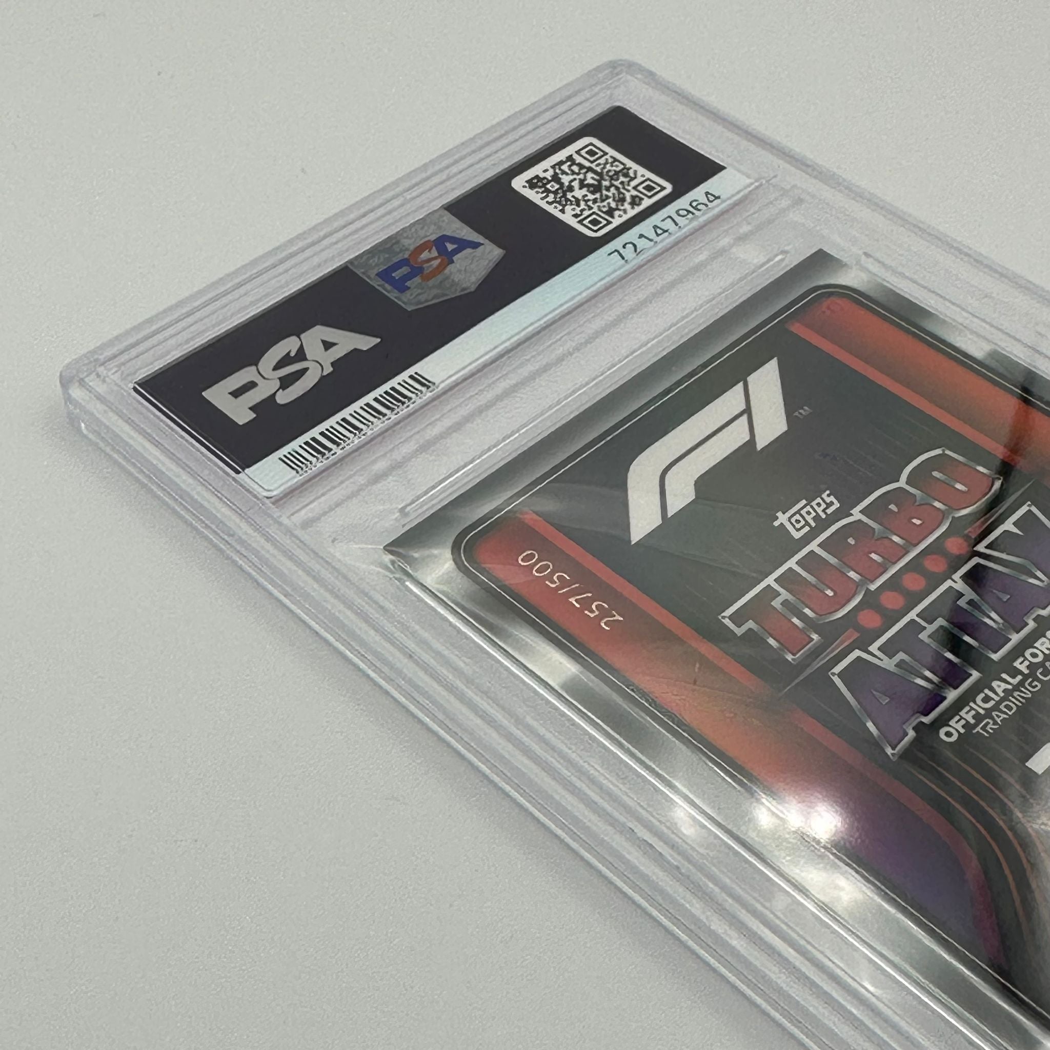 PSA 9 Graded 257/500 Max Verstappen #299 Superstar Mirror Green Trading Card - Perfect for Collectors, Sports Memorabilia Display, and F1 Racing Fans