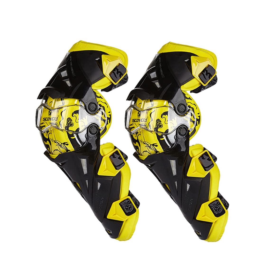 Motorcycle Knee & Elbow Pads - Motocross Safety Gear for Riding Protection | Durable Knee Guards for Off-Road & Street Biking