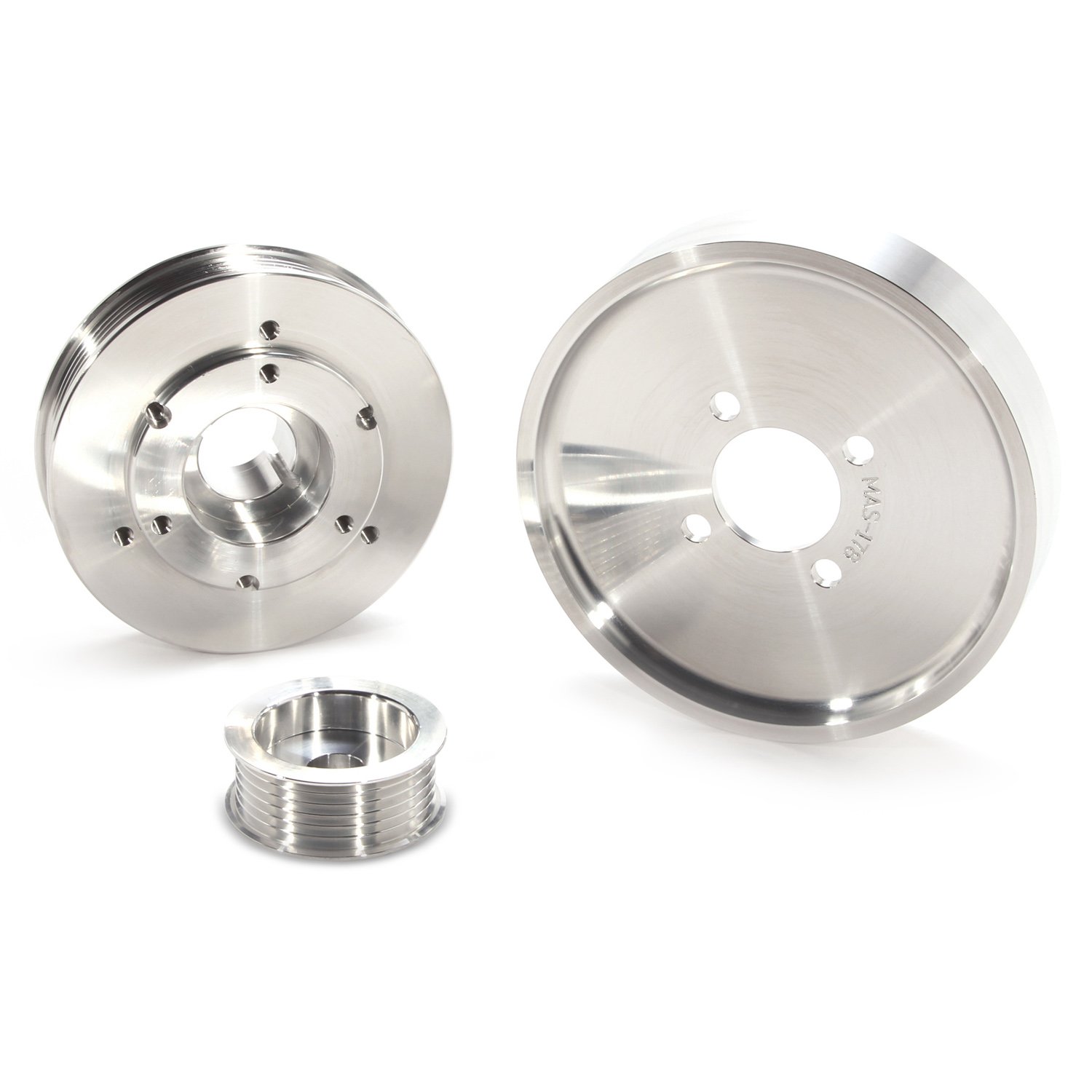 BBK Performance 1559 Underdrive Pulley Kit for Ford Mustang 4.6L/GT - 3 Piece Lightweight CNC Machined Aluminum Pulley Set - Improves Horsepower & Acceleration for Street Racing & Performance Upgrades