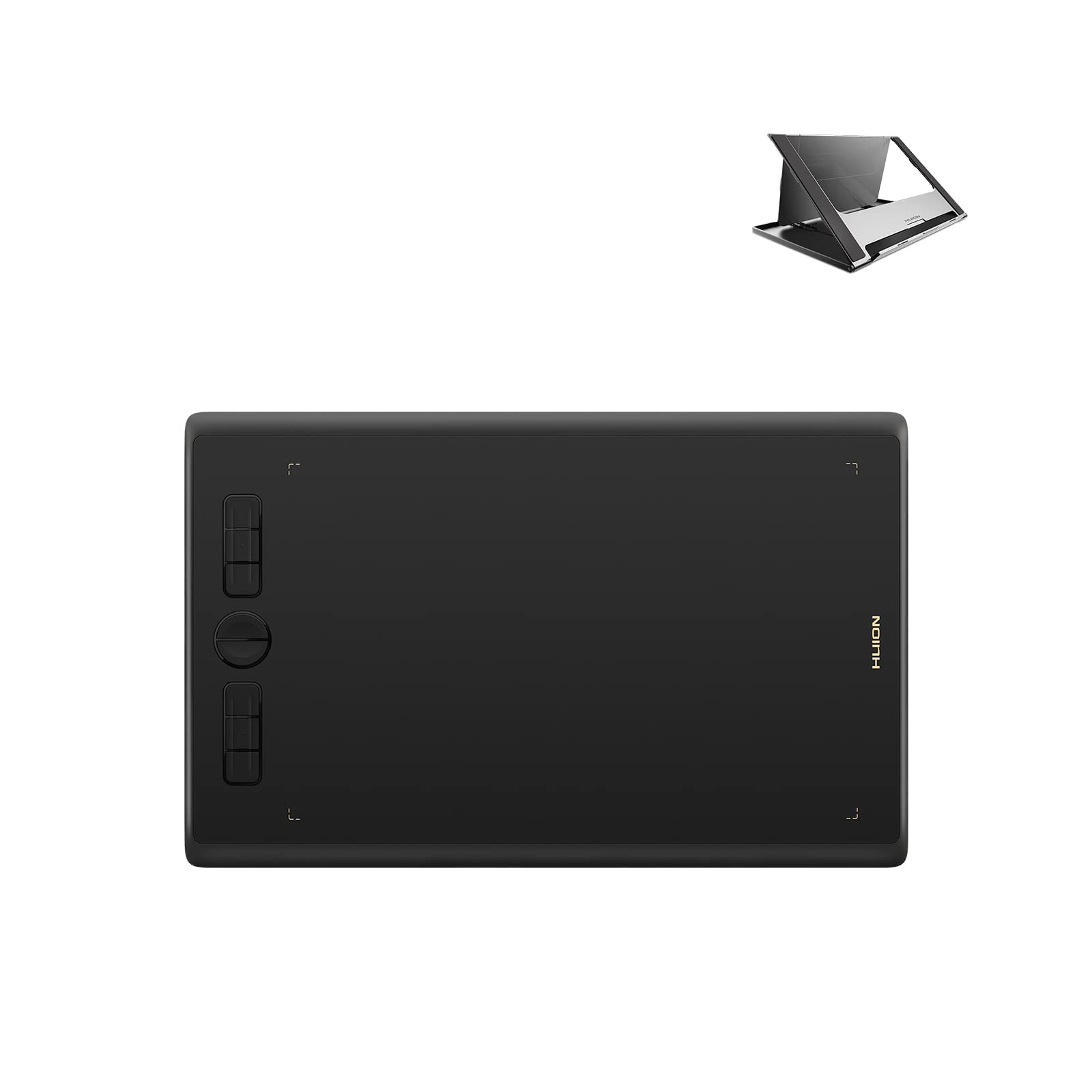 HUION Inspiroy H610X 10x6.25 Inch Graphic Drawing Tablet with Battery-Free Pen & ST200 Adjustable Stand - Perfect for Digital Art, Animation, Online Teaching and Remote Work