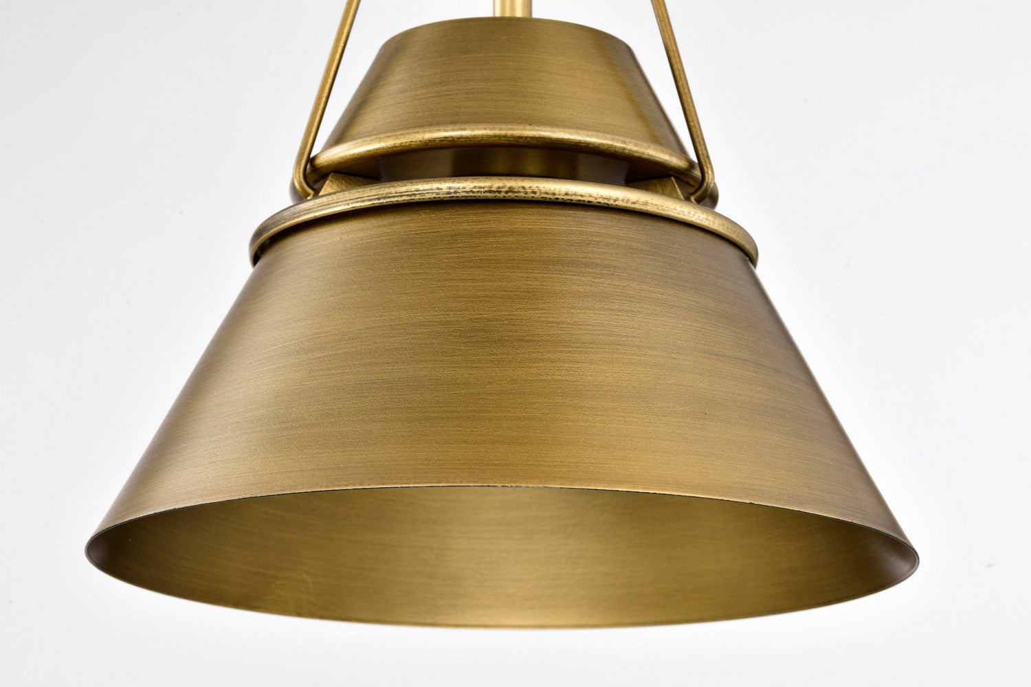Adina 10 Inch Modern Pendant Light with Natural Brass Finish - Perfect for Kitchen Island, Dining Room, or Bedroom Lighting