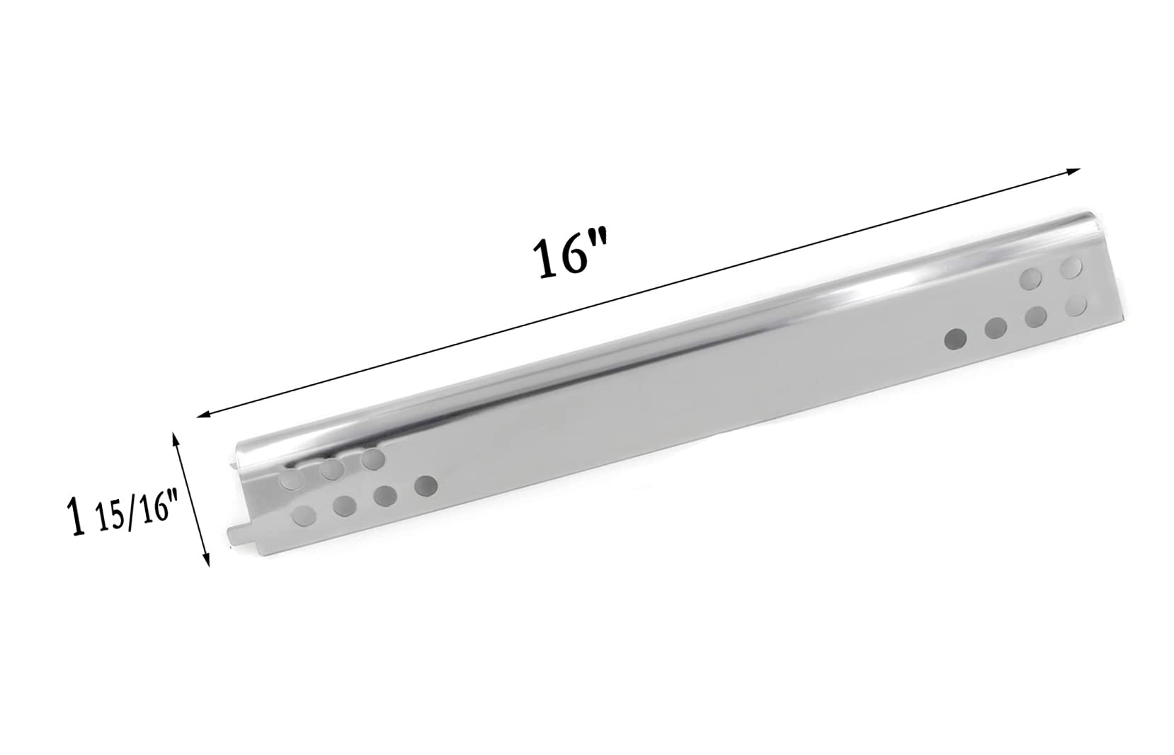 4-Pack SS46346015 Stainless Steel Burner & Heat Plate Replacement for Charbroil 463446015, 463447018, 463446017 Gas Grills - Durable BBQ Grill Parts for Outdoor Cooking, Backyard Grilling, and Patio Parties