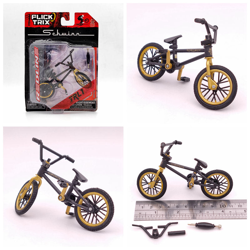 Premium Finger Bike FLICK TRIX Mini BMX Diecast Model Toy - Collectible Miniature Bicycle for Kids & Adults - Perfect for Office Desk Decor, Stress Relief, and Gift Giving