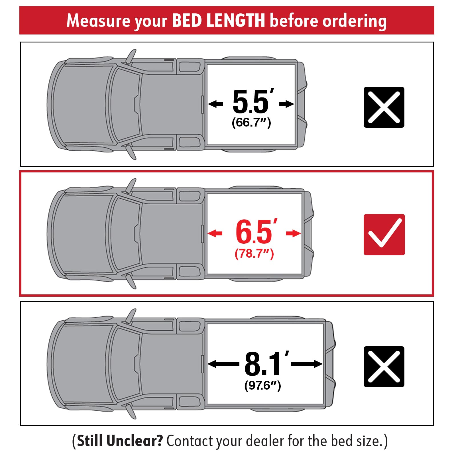 MaxMate Soft Roll-up Truck Bed Tonneau Cover for 2022-2025 Toyota Tundra 6.5' (79