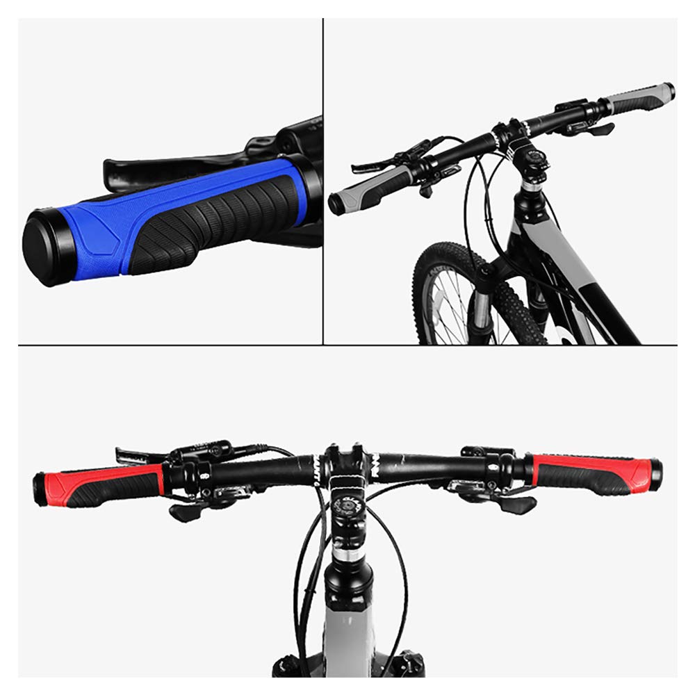 Premium Ergonomic Bike Grips - Non-Slip Rubber Mountain/MTB/BMX Handlebar Grips for Comfort & Control | Ideal for Trail Riding, Commuting & Urban Cycling