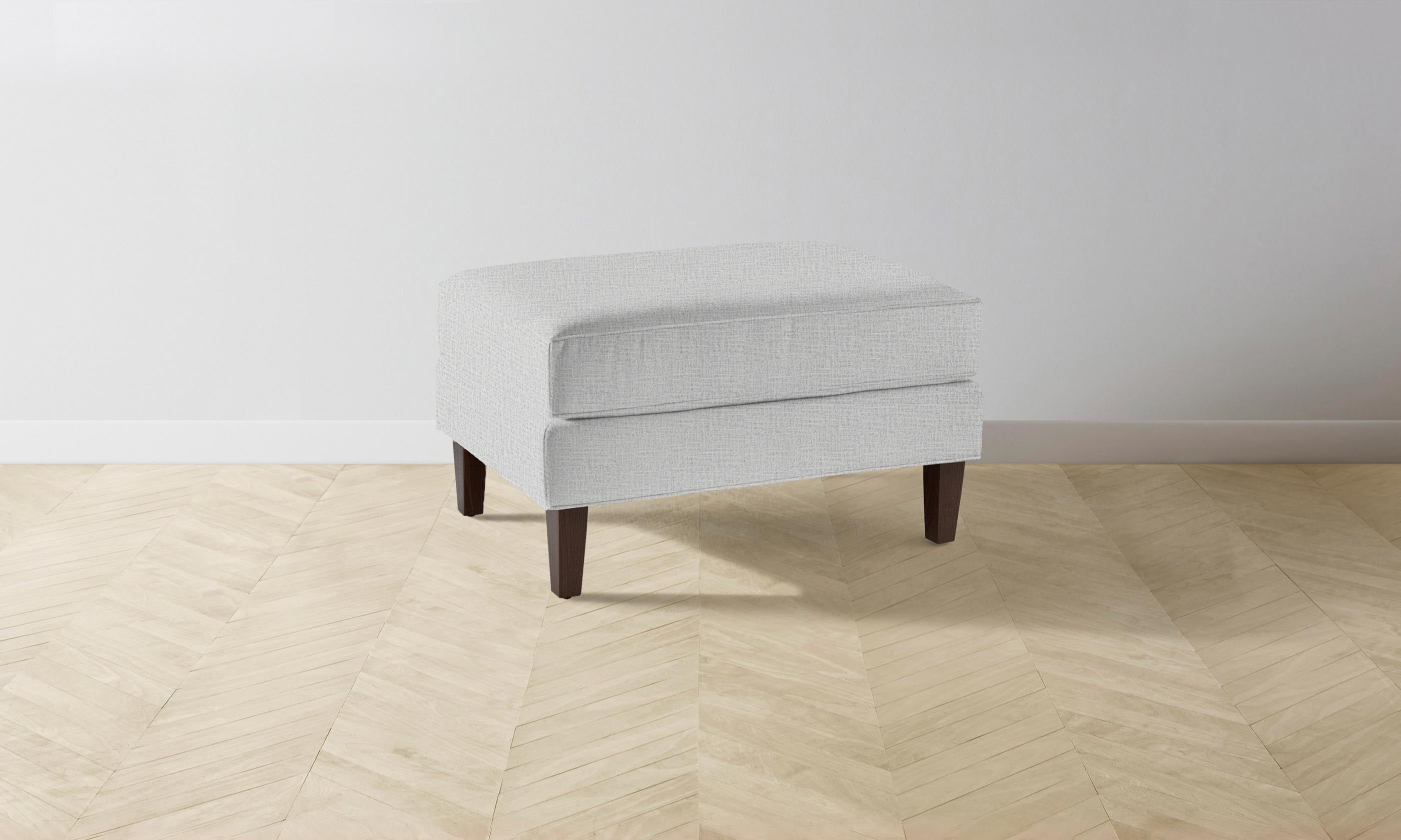 Premium Crosby Ottoman with Performance Woven Chenille Fabric & Sturdy Steel Frame - Perfect for Living Room, Bedroom, or Home Office Comfort & Style