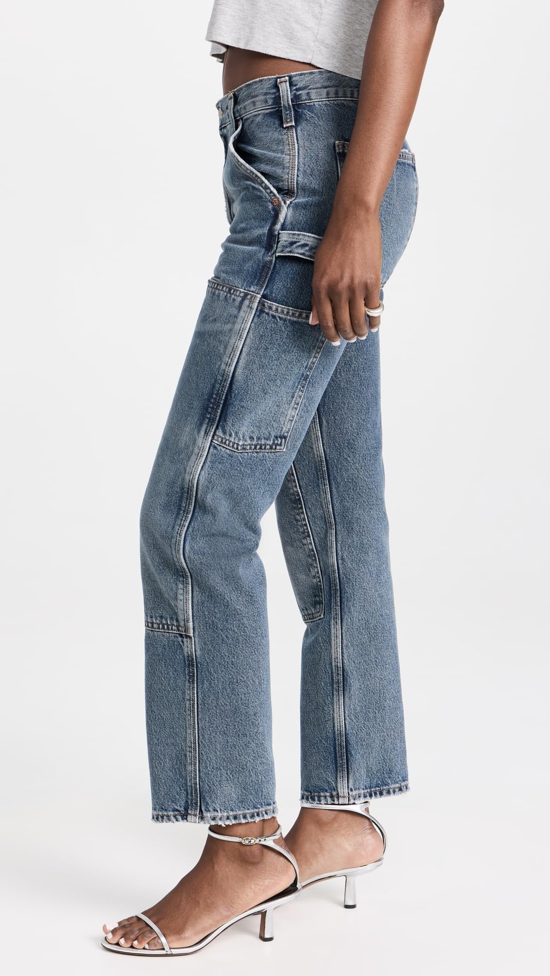 AGOLDE Women's Rami Carpenter Jeans - High Waist Straight Leg Denim Pants for Casual Wear & Everyday Outfits