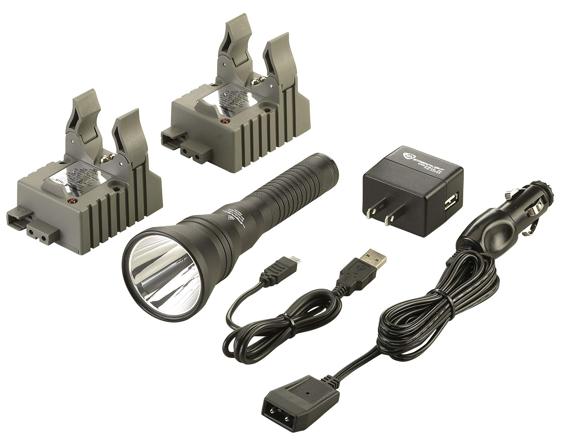 Streamlight 74502 Strion HPL 615-Lumen Rechargeable Tactical Flashlight with AC/DC Charger - Compact LED Flashlight for Police, Security, Camping & Emergency Use