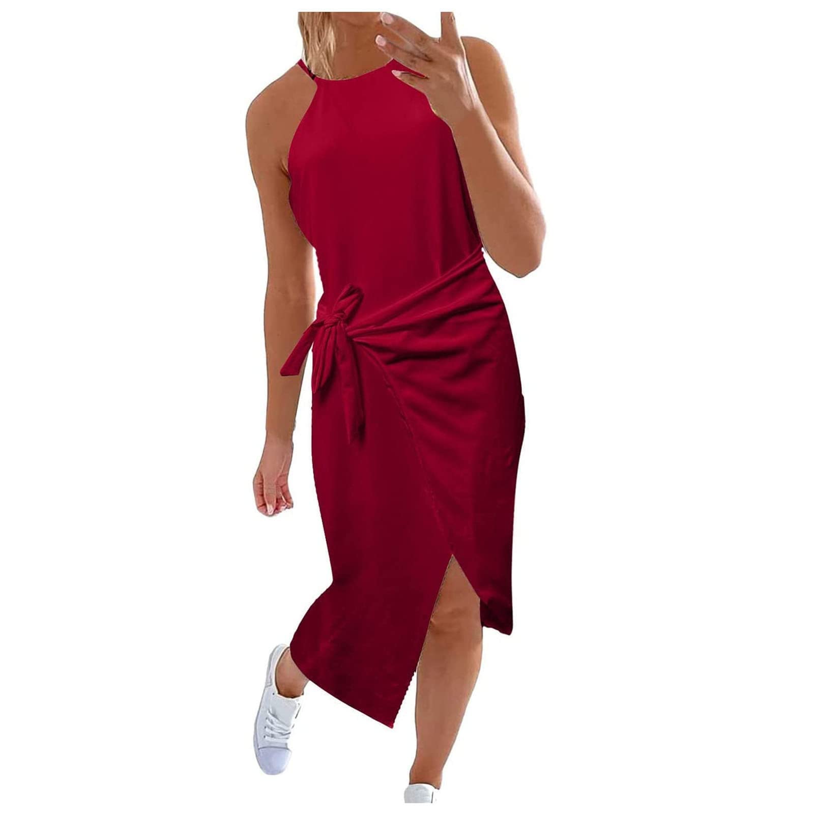 Women's Fashion Long Striped Off-Shoulder Wrap Dress with Slit - Soft Midi Dress for Summer, Beach, Party & Casual Wear
